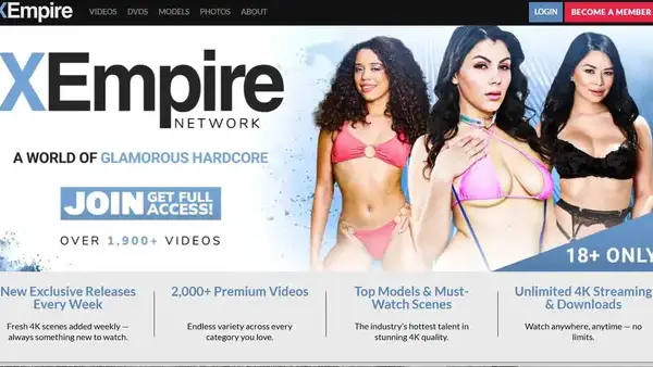 X Empire home page screenshot